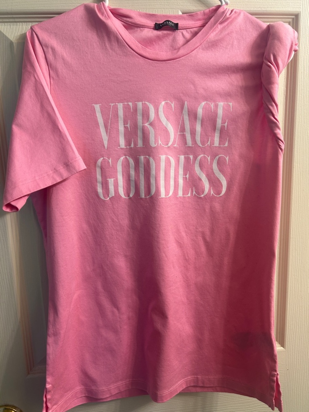 Versace Pink Logo 'Goddess' Tee